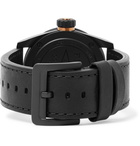 Filson - Field Stainless Steel and Leather Watch - Black