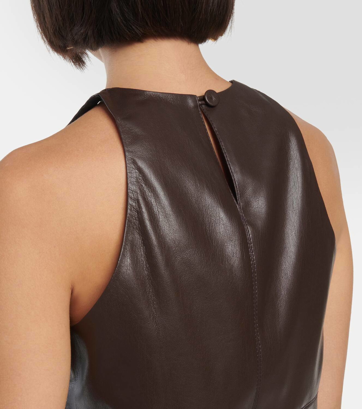 Nanushka Teza faux leather tank top