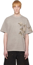 WOOYOUNGMI Gray Faded Flower T-shirt