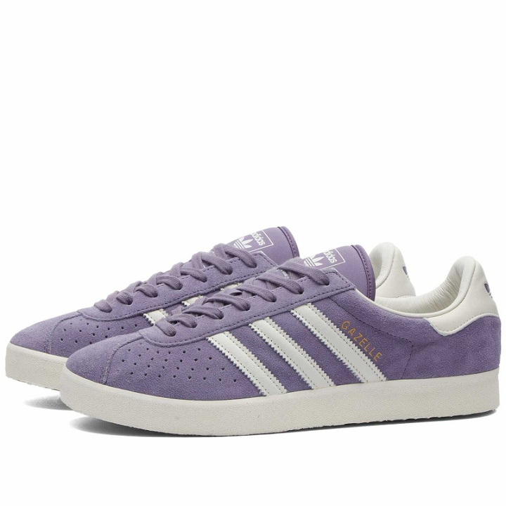 Photo: Adidas GAZELLE 85 Sneakers in Shadow Violet/Supplier Colour/Off White