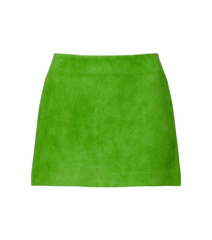 Photo: Staud Crest suede miniskirt