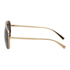 Versace Gold Greca Aviator Sunglasses