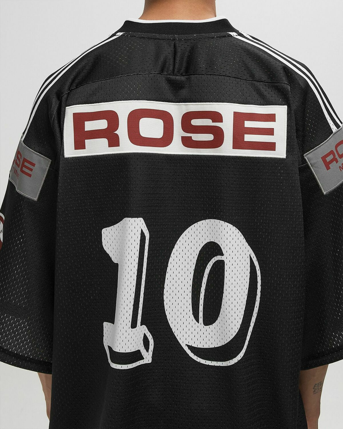 Martine Rose OVERSIZED HOCKEY TOP Black Mens Jersey