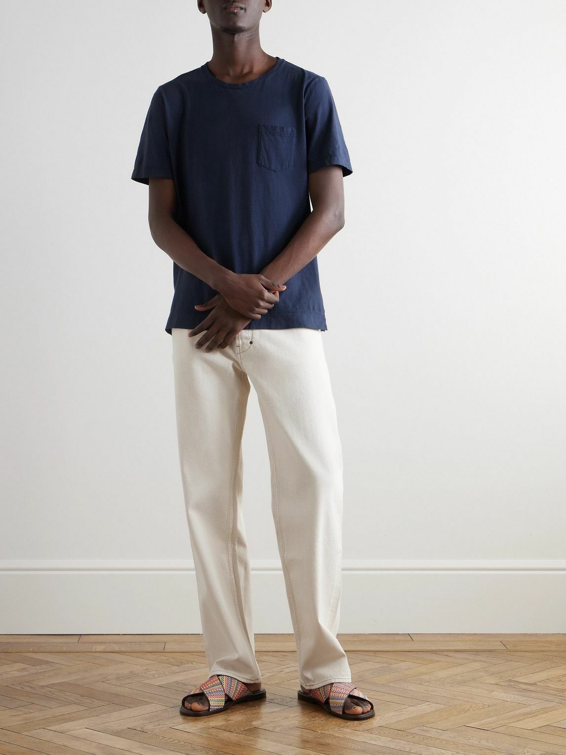 Massimo Alba - Oceano Straight-Leg Selvedge Jeans - White