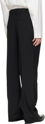 BALMAIN Black Wool Trousers