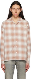 Rhude Brown & Off-White Plaid Shirt