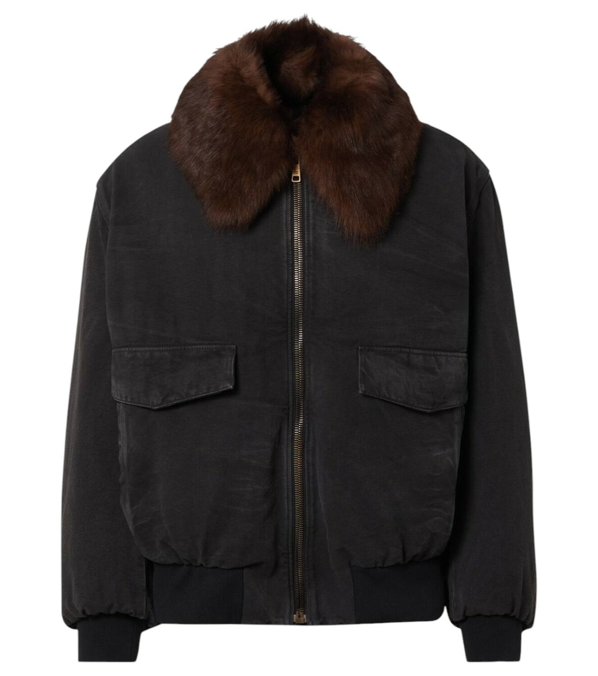 Marina Yee Black Customized Fold Bomber Jacket
