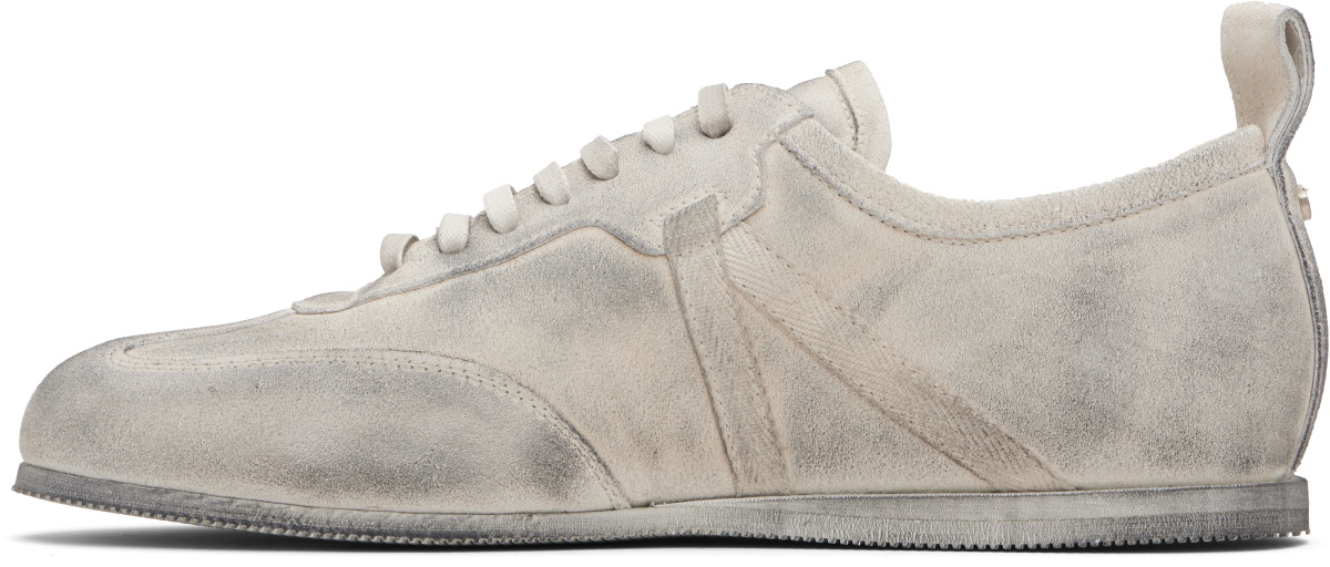 Ann Demeulemeester White & Gray Siru Boxing Sneakers