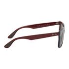 Ray-Ban Grey and Burgundy High Street Sunglasses