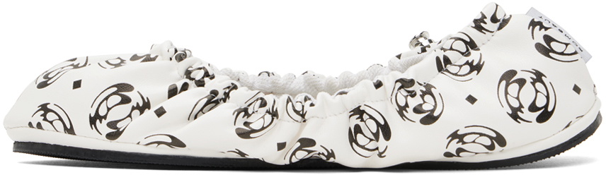 Rombaut White Aura Ballerina Flats