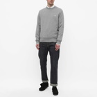 Fred Perry Men's Crew Sweat in Snow/Steel Marl