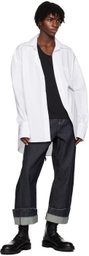 Marina Yee White Maxi Fold Shirt