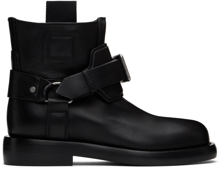 Photo: Burberry Black Leather Cobble Boots