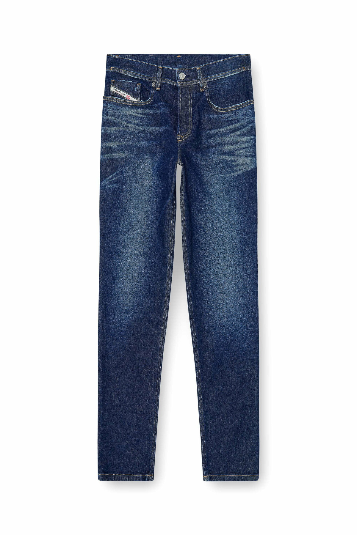 Diesel Regular Jeans Regular Waist 2023 D-Finitive, Dark blue, Button fly