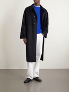 Auralee - Melton Wool Coat - Black