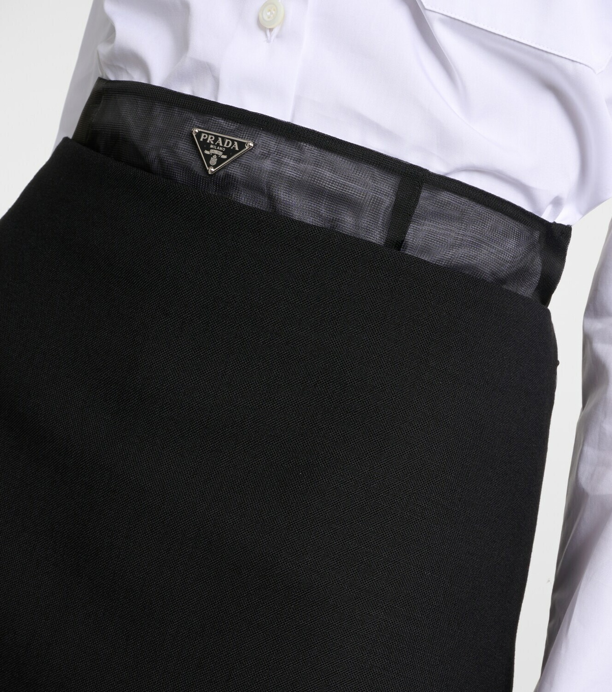 Prada High-rise miniskirt