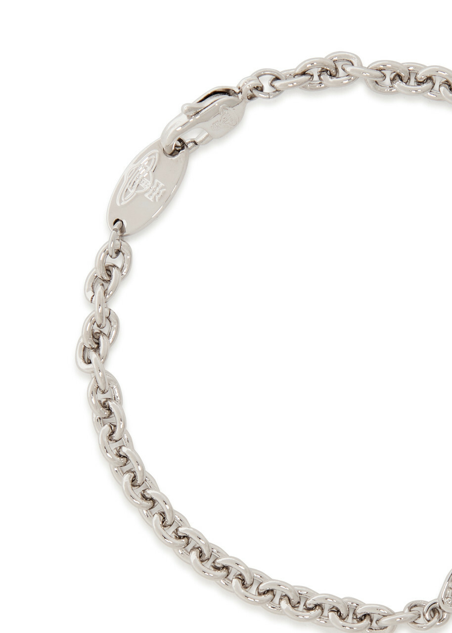 Vivienne Westwood Mini Bas Relief orb Bracelet Silver