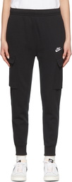 Nike Black Cotton Lounge Pants