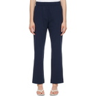 Weekend Max Mara Navy Elfo Trousers