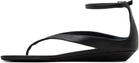 Loulou de Saison Black Zio Flip Flop Sandals