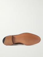 Edward Green - Belgravia Leather-Trimmed Suede Tasselled Loafers - Brown