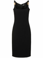 VERSACE Stretch Cady Midi Dress