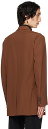 Dries Van Noten Brown Two-Button Blazer