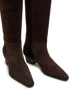 Aeyde Medea 50 Suede Knee-high Boots Brown