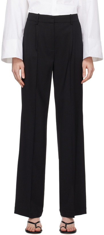 Photo: CO Black Pleated Trousers