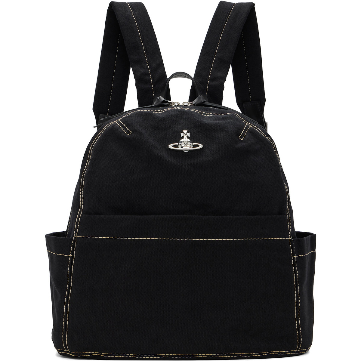 Vivienne Westwood Black George Medium Backpack