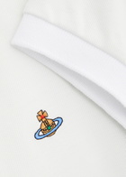 Vivienne Westwood Orb-embroidered Piqué Cotton Polo Shirt White
