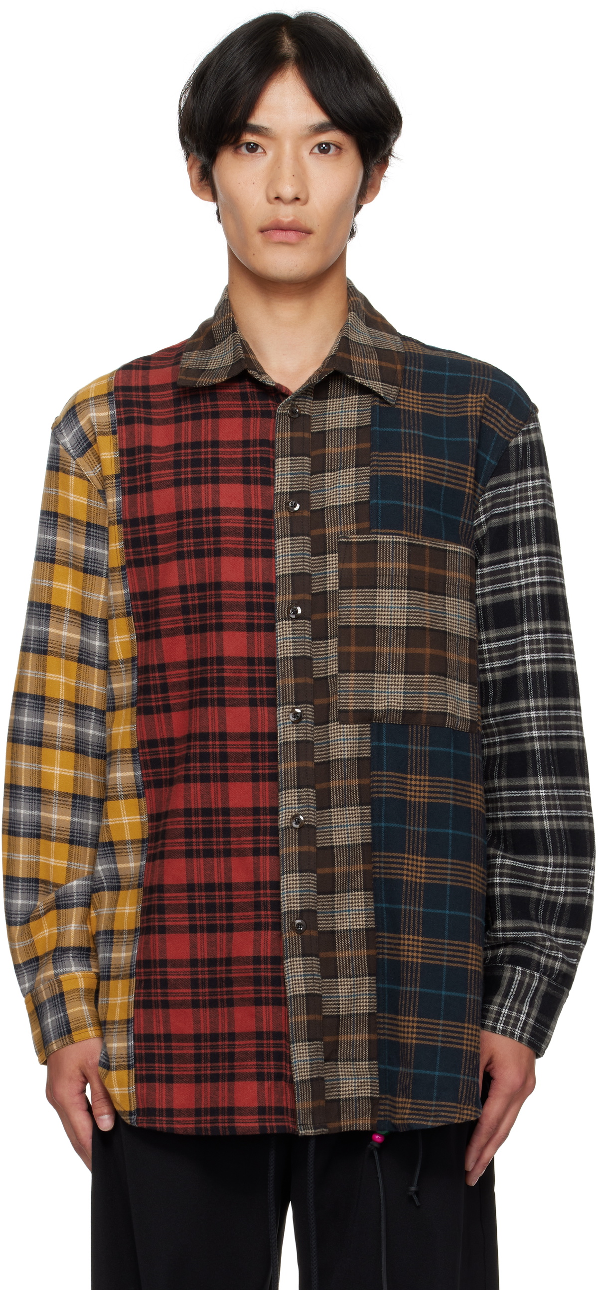 Song for the Mute Multicolor Tartan Flannel Shirt