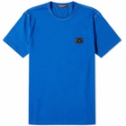 Dolce & Gabbana Men's Plate Crew Neck T-Shirt in Blue