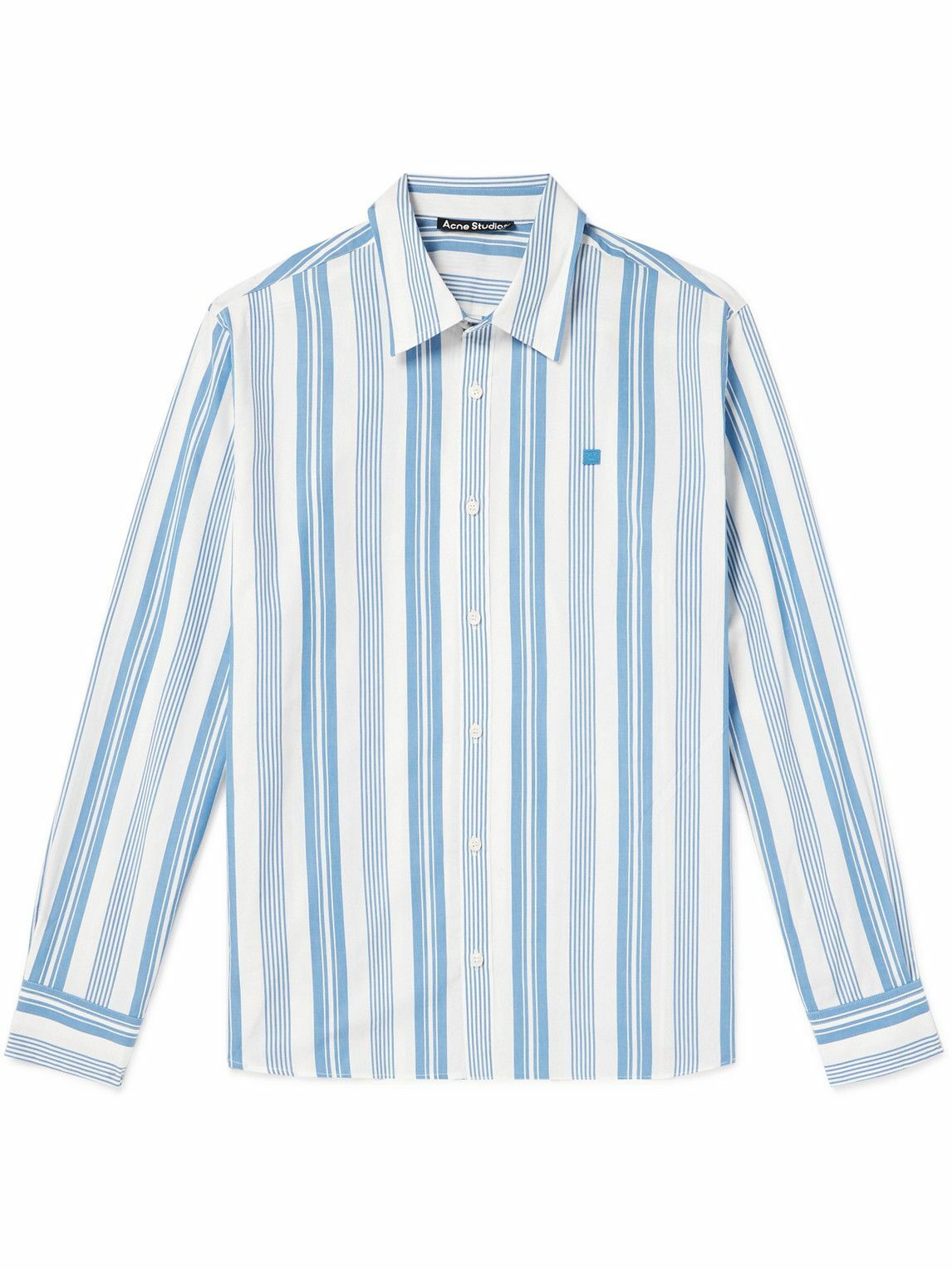 Acne Studios - Sarlie Striped Cotton-Poplin Shirt - Blue Acne Studios