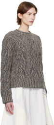 Eckhaus Latta Taupe Plait Sweater