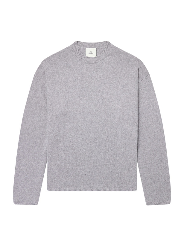Photo: The Elder Statesman - Dume Brushed-Cashmere Sweater - Gray