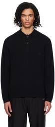 Izzue Black Embroidered Polo