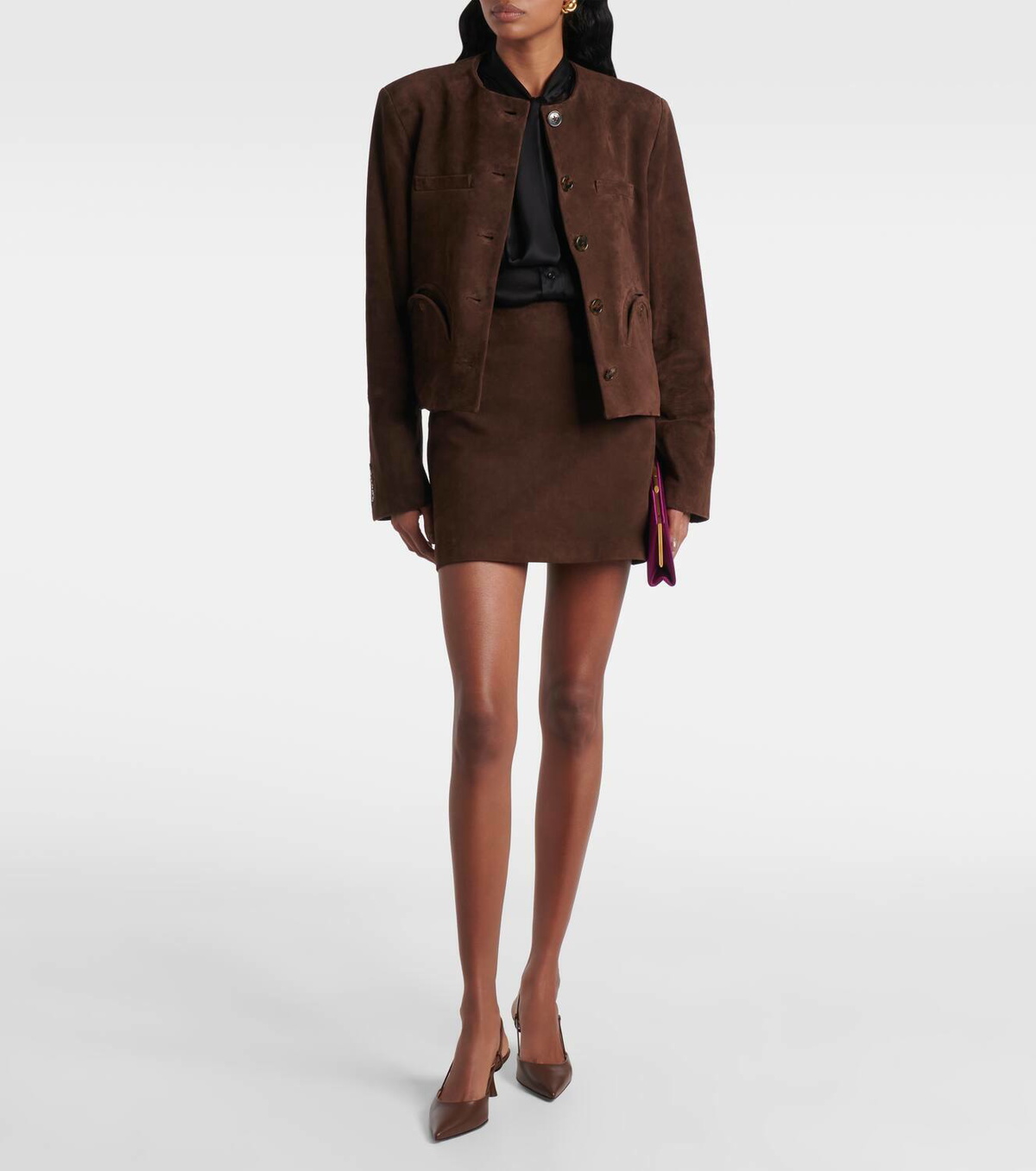 Blazé Milano Gliss Bolero suede jacket