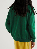 Needles - Logo-Appliquéd Jacquard Jersey Track Jacket - Green