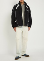 Acne Studios Tech Logo-embroidery Poplin Jacket Black