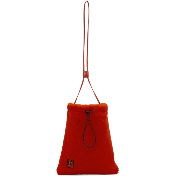 Photo: Off-White Red Sherpa Shoelace Pouch