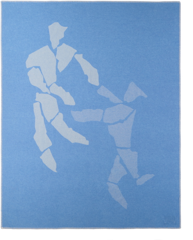 Photo: The Conran Shop Blue & Gray Pieces Dancing Figures Throw