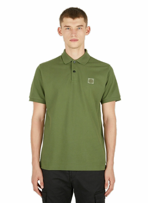 Photo: Compass Patch Polo Shirt in Green