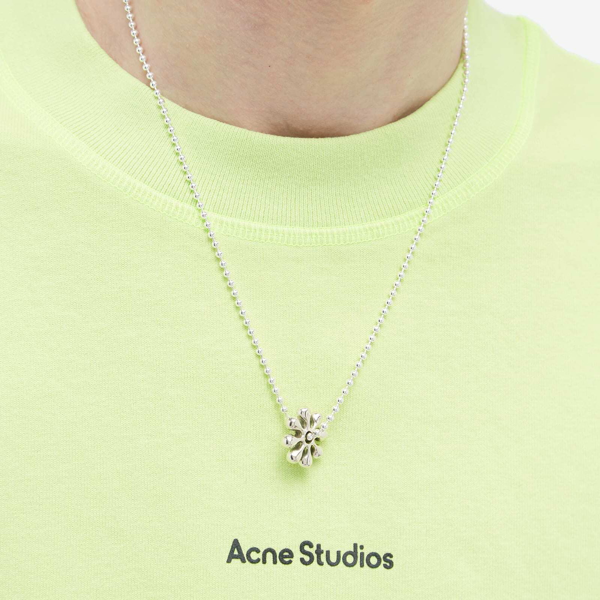 Maple Men's Orbit Pendant Chain in Silver 
