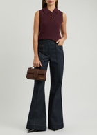 Remain BY Birger Christensen Wool Polo Vest Dark Red