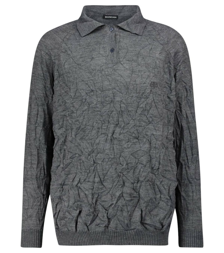 Photo: Balenciaga Creased knitted sweater