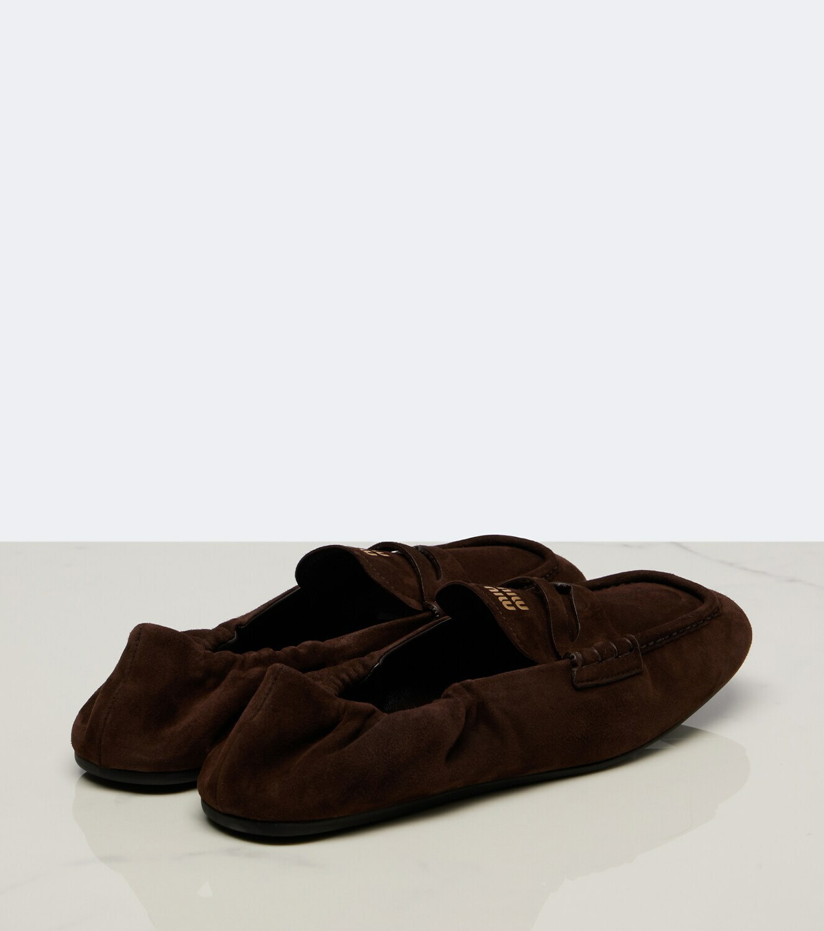 Miu Miu Suede penny loafers