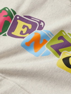 KENZO - Boke Boy Oversized Logo-Print Cotton-Jersey Hoodie - Neutrals