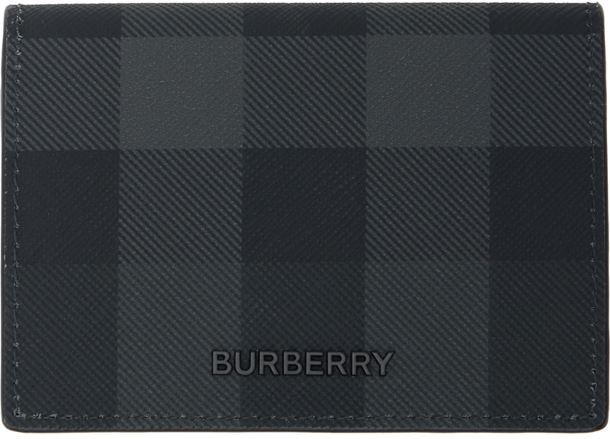 Shop Burberry Somerset Check Canvas Zip Card Holder