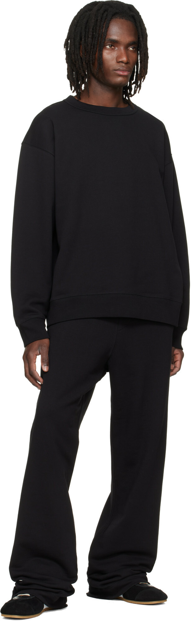 Dries Van Noten Black Cotton Sweatpants